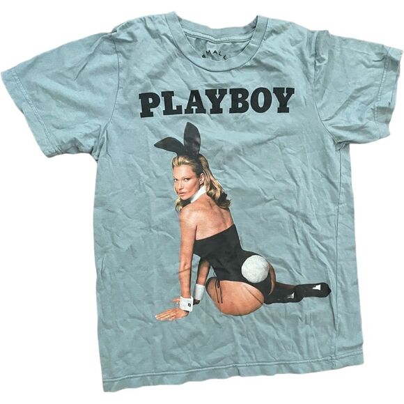 Marc jacobs Kate moss playboy tshirt Blue Tee Small